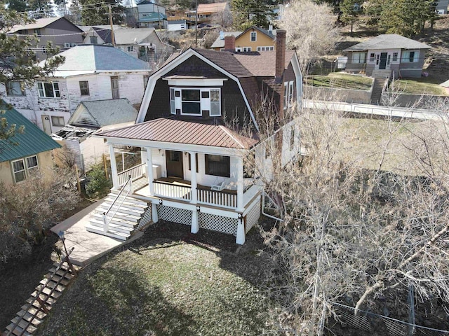 exterior space featuring a residential view