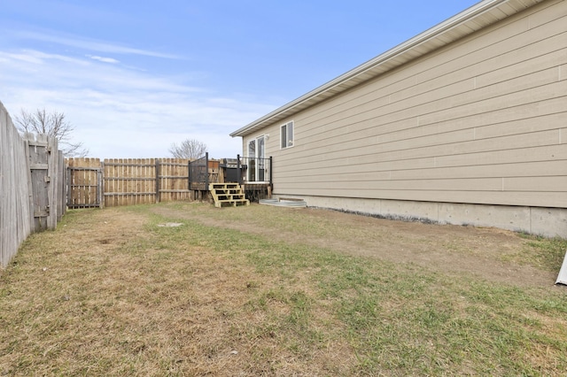 3370 Remington Rd, Rapid City, SD 57703 - view of yard with a fenced backyard and a deck