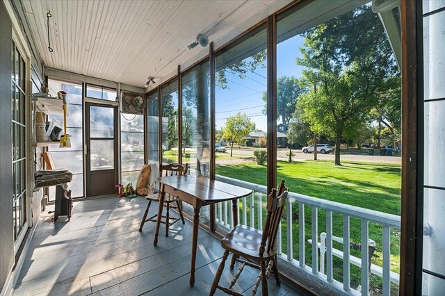 sunroom featuring a wealth of natural light
