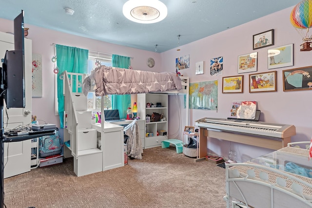 bedroom with carpet floors