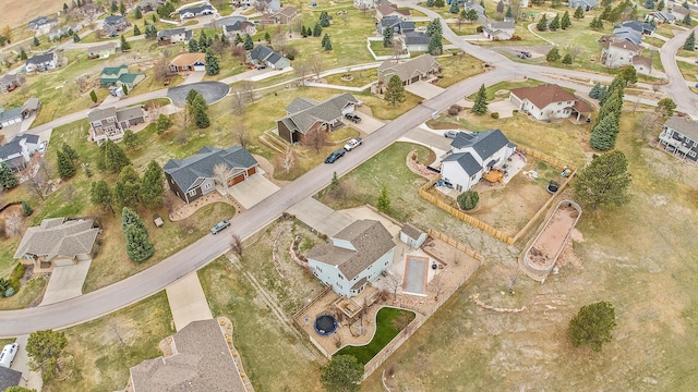 birds eye view of property featuring a residential view