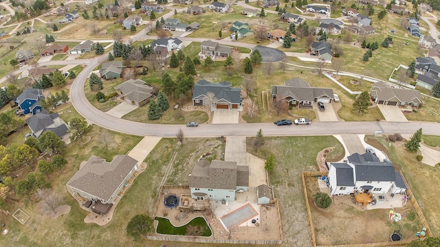 aerial view featuring a residential view