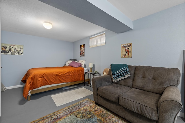 4101 Pleasant Dr, Rapid City, SD 57702 - bedroom with baseboards and finished concrete floors