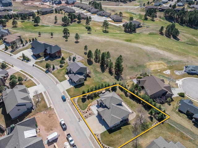 6627 Kennemer Dr, Rapid City, SD 57702 - birds eye view of property with golf course view and a residential view