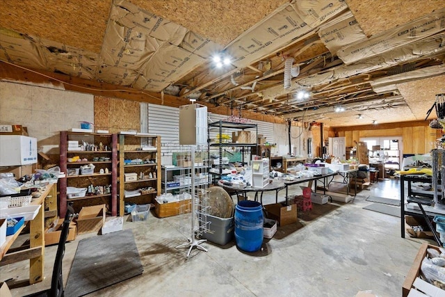 view of basement