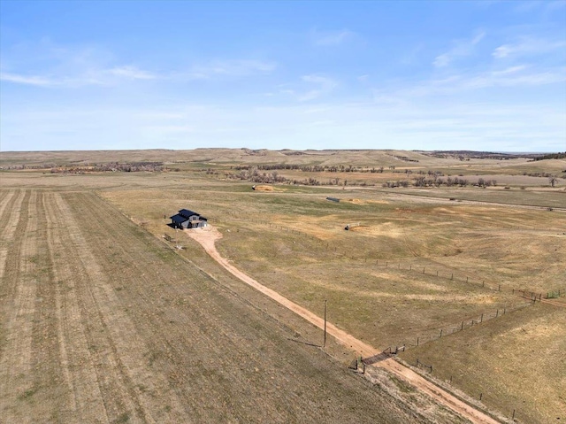 bird's eye view featuring a rural view