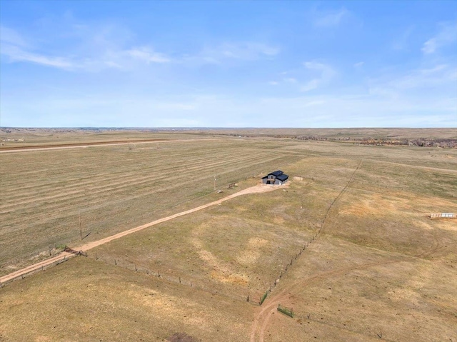 bird's eye view featuring a rural view