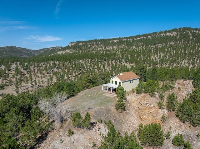 11583 Pay Dirt Pass, Custer, SD 57730 - drone / aerial view with a mountain view