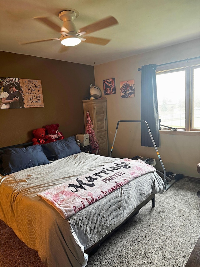 16A Statesboro Dr, Belle Fourche, SD 57717 - carpeted bedroom with a ceiling fan