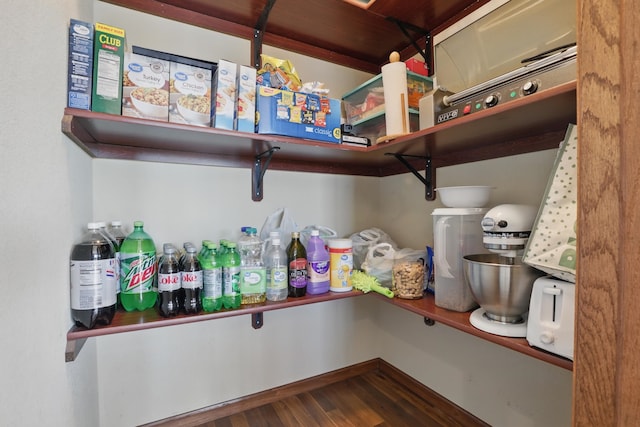 view of storage area