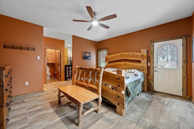 20097 Higgins Gulch Rd, Spearfish, SD 57783 - bedroom featuring ceiling fan and ensuite bathroom