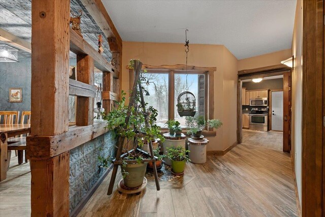 20097 Higgins Gulch Rd, Spearfish, SD 57783 - corridor with light wood-type flooring and baseboards