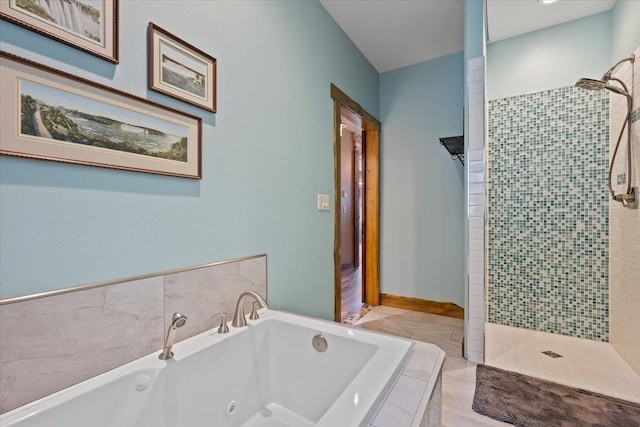 20097 Higgins Gulch Rd, Spearfish, SD 57783 - full bath with a tub with jets and tiled shower