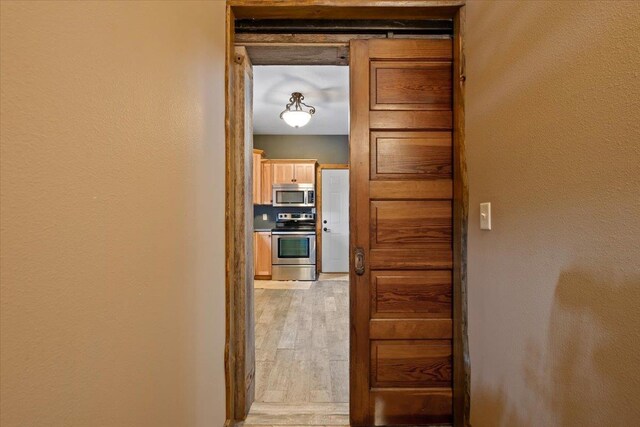 20097 Higgins Gulch Rd, Spearfish, SD 57783 - corridor featuring light wood-type flooring