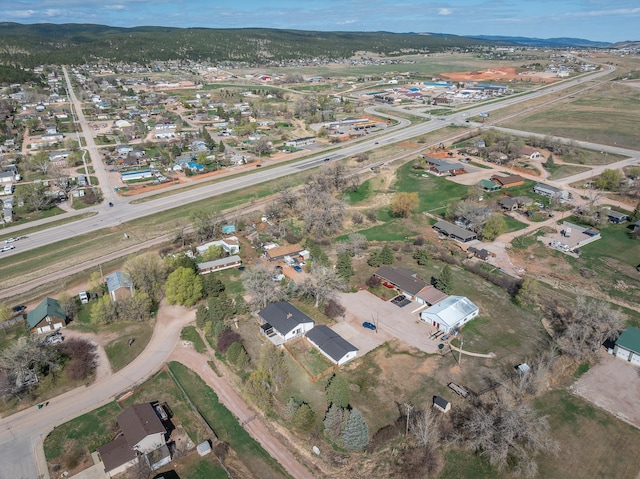 aerial view featuring a residential view