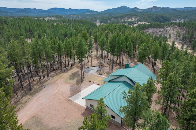 12388 Little Tiger Ln, Hill City, SD 57745 - aerial view featuring a mountain view