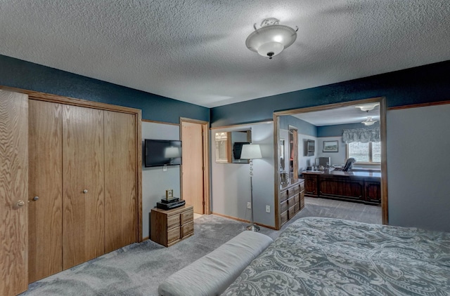5341 Scrub Oak Cir, Rapid City, SD 57702 - bedroom featuring baseboards, carpet, and a textured ceiling