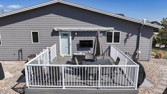 5341 Scrub Oak Cir, Rapid City, SD 57702 - back of house with a deck