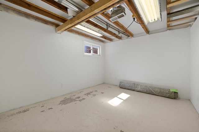 view of basement