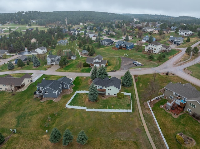 aerial view featuring a residential view