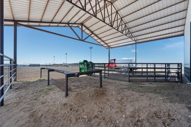 view of horse barn