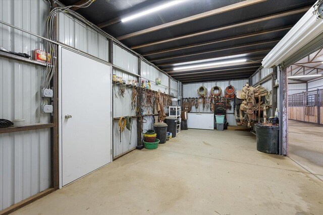 view of storage area
