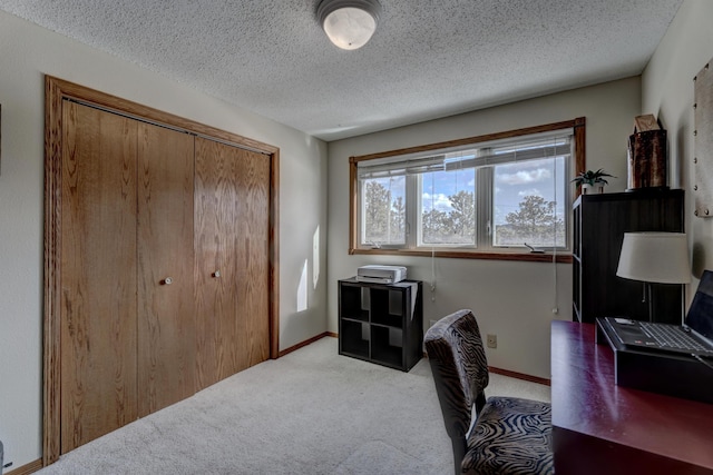 239 Deer Path, Lead, SD 57754 - carpeted office with baseboards and a textured ceiling