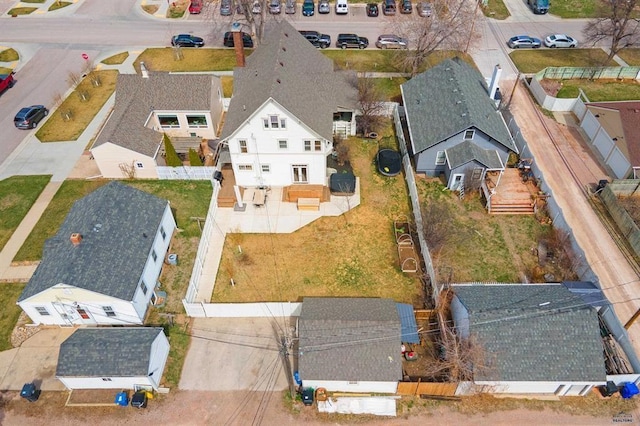 1019 Fulton St, Rapid City, SD 57701 - bird's eye view with a residential view