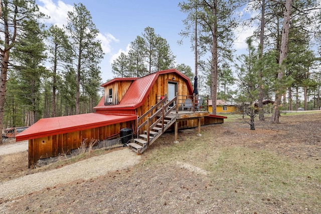 22773 Sunnyside Gulch Rd, Silver City, SD 57702 - back of house with a gambrel roof