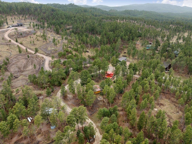 22773 Sunnyside Gulch Rd, Silver City, SD 57702 - bird's eye view featuring a mountain view and a forest view