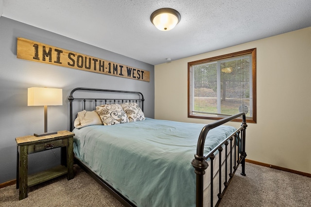 22773 Sunnyside Gulch Rd, Silver City, SD 57702 - carpeted bedroom with a textured ceiling and baseboards
