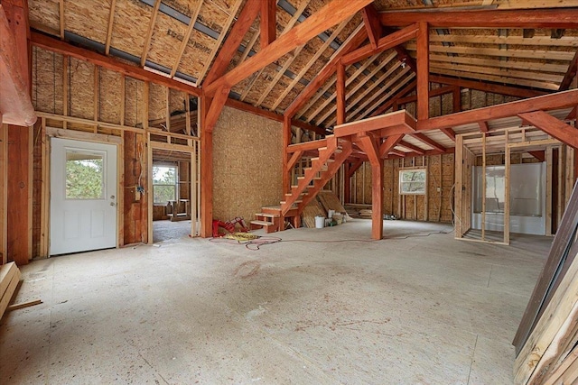 12021 Crook City Rd, Whitewood, SD 57793 - miscellaneous room featuring vaulted ceiling