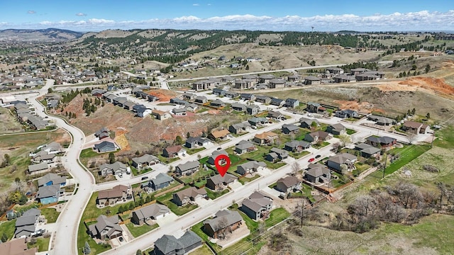 2940 Motherlode Dr, Rapid City, SD 57702 - birds eye view of property with a residential view and a mountain view