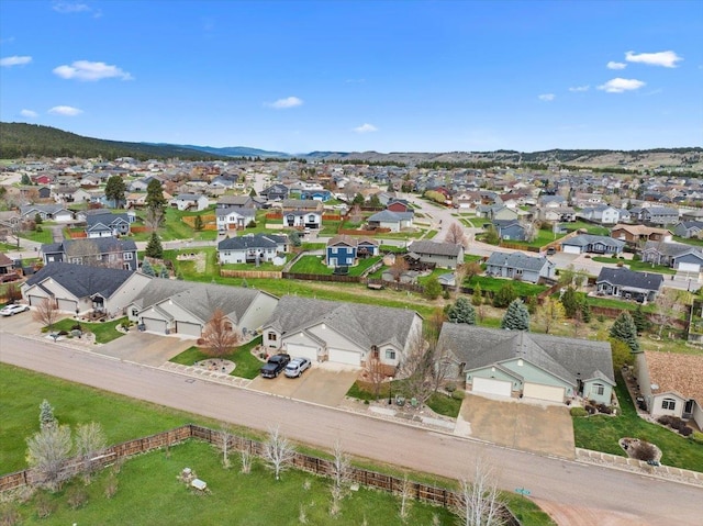 drone / aerial view featuring a residential view