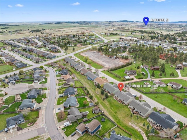 bird's eye view featuring a residential view