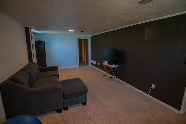 2608 Maple Ave, Rapid City, SD 57701 - carpeted living area featuring baseboards