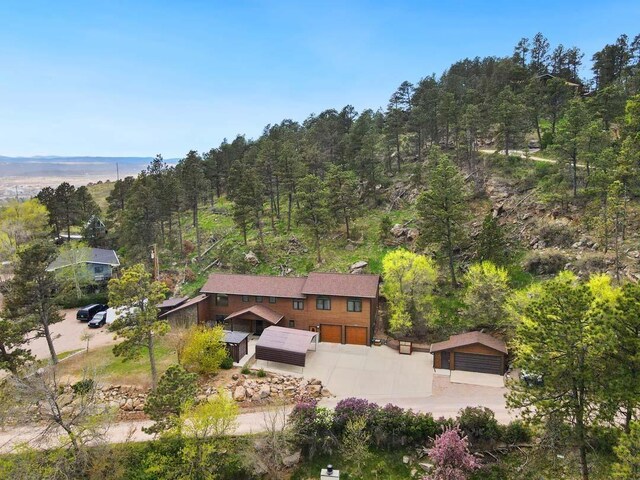 1245 Pine Cone Ln, Rapid City, SD 57701 - view from above of property with a heavily wooded area