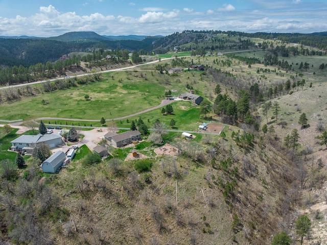 6494 Blake Rd, Rapid City, SD 57702 - aerial view of property and surrounding area with a mountainous background