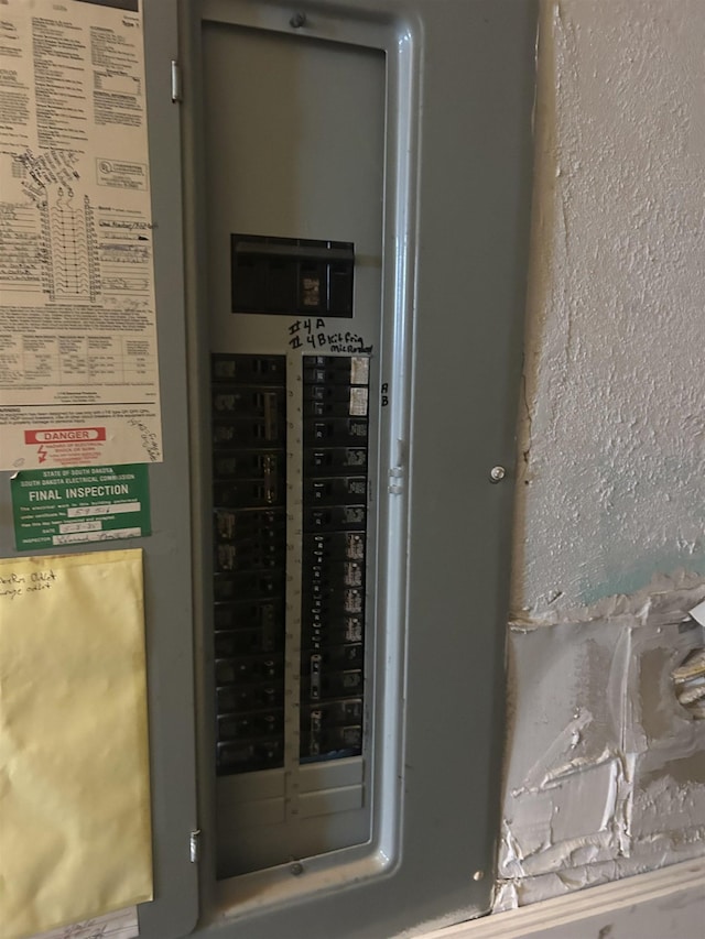 1222 9th Ave, Belle Fourche, SD 57717 - utility room with electric panel