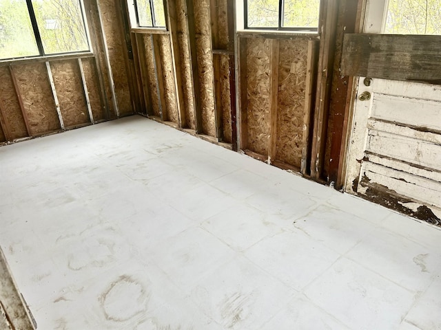 spare room featuring healthy amount of natural light