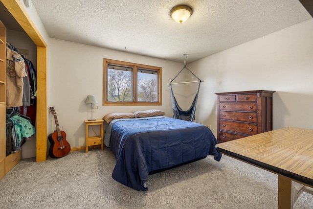 4202 Mary Dr, Rapid City, SD 57702 - carpeted bedroom with a textured ceiling