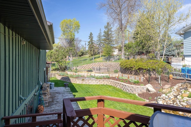 4202 Mary Dr, Rapid City, SD 57702 - view of yard with a wooden deck