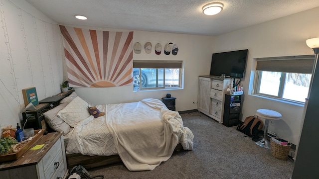 125 S Galena St, Lead, SD 57754 - carpeted bedroom with a textured ceiling