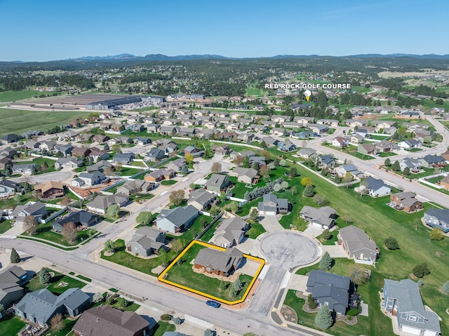 4103 Waterville Ct, Rapid City, SD 57702 - view of property location with property boundaries highlighted, mountains, and nearby suburban area