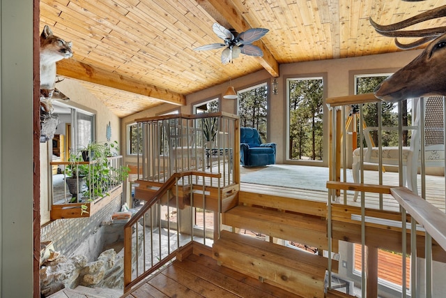 12990 Old Hill City Rd, Keystone, SD 57751 - deck with a ceiling fan