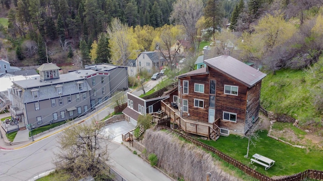 10 Centennial Ave, Deadwood, SD 57732 - aerial view of residential area featuring a heavily wooded area