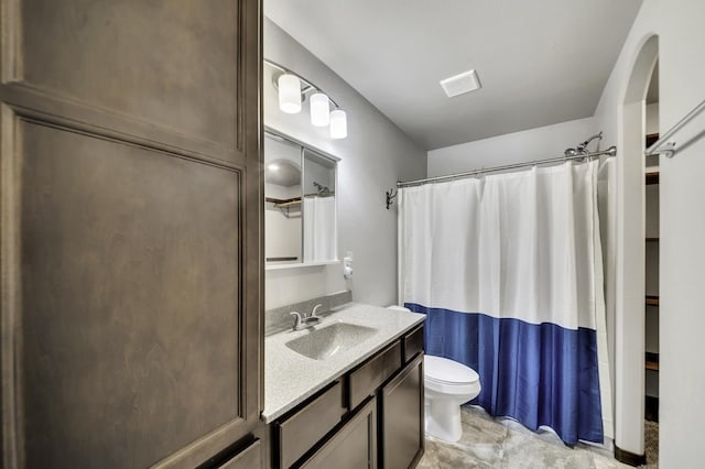 1234 Juneau Dr, Box Elder, SD 57719 - full bath with toilet, vanity, and a shower with shower curtain
