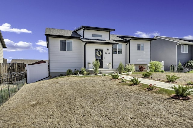 1234 Juneau Dr, Box Elder, SD 57719 - view of front of house with fence