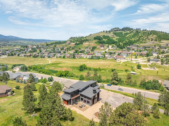 aerial perspective of suburban area