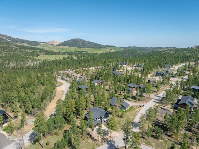 21271 Ridgewood Trl, Lead, SD 57754 - view of property location with a heavily wooded area and a mountainous background